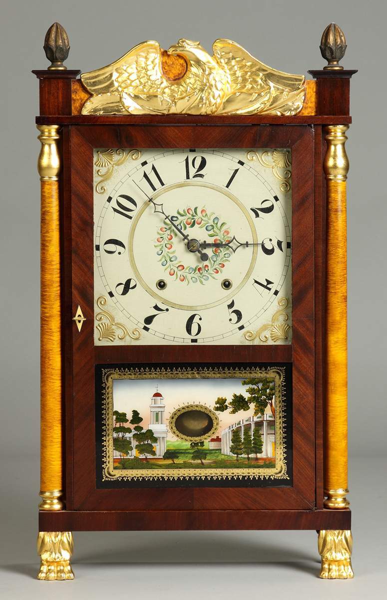 Atkins & Downs for Mitchell Transitional Shelf Clock Cottone