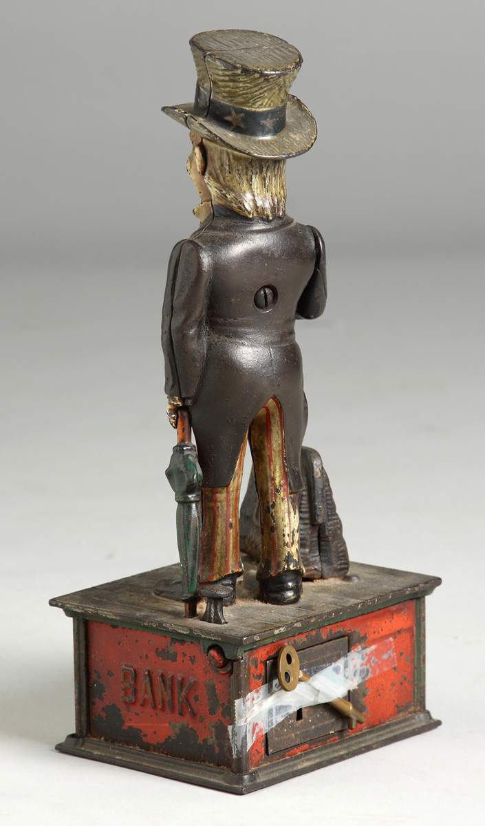 Original Uncle Sam Cast Iron Mechanical Bank Cottone Auctions