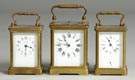 Three French Carriage Clocks