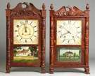 Carved Column & Splat Shelf Clocks