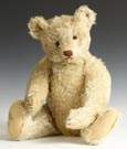 Vintage White Mohair Steiff Teddy Bear