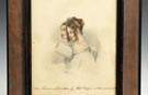 1843 Watercolor of young sisters