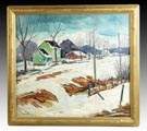 Emile Jacque Grumielux (American, 1897-1954) Winter scene