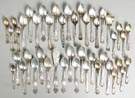 Group of Sterling Silver Teaspoons & Demitasse Spoons