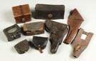 Various Leather Holsters & Cartridge Boxes