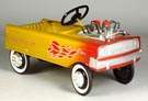 Vintage Fire Drag-On Hot Rod Pedal Car