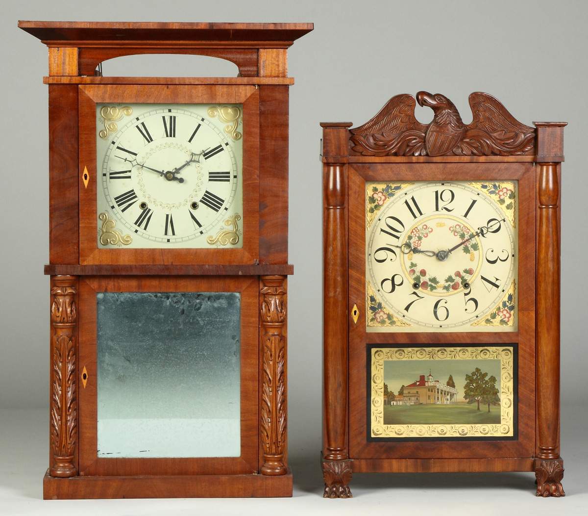 Column & Cornice Top Shelf Clocks | Cottone Auctions