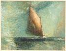 T. Lux Feininger (American, 1910-2011) "Cat Boat" 