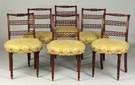Set of 6 Philadelphia Style Carved Mahogany Dining Chairs