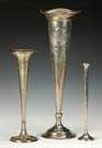3 Sterling Silver Weighted Vases