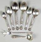 Eight Sterling Silver Serving Pieces 