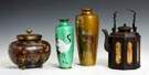 Oriental Covered Jar, Vases & Teapot