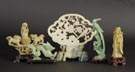 Group of 5 Asian Jadeite & Alabaster Carvings