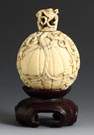 Chinese Carved Ivory Snuff Bottle 