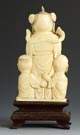 Chinese Carved Ivory Figural Snuff Bottle 