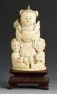 Chinese Carved Ivory Figural Snuff Bottle 