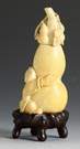 Chinese Carved Ivory Double Gourd Shaped Snuff Bottle 