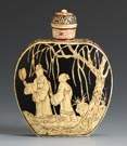 Japanese Ivory Snuff Bottle for the Chinese Market