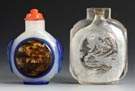Cased Glass & Inside Painted Snuff Bottle