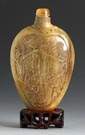 Carved Horn Snuff Bottle