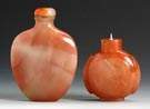 Two Carnelian Snuff Bottles