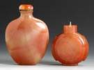 Two Carnelian Snuff Bottles