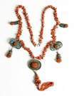 Coral & Enamel Necklace