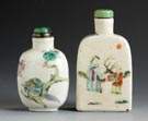 Two Porcelain Snuff Bottles