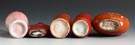 Five Porcelain Snuff Bottles