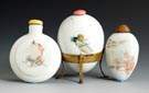 Three Porcelain Snuff Bottles