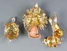 18K Gold Brooches