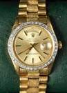 Rolex Oyster Perpetual Day Date 18k Gold & Diamond Men's Watch