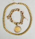 18K Gold Charm Bracelet & Necklace
