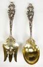 Original Reed & Barton Love Disarmed Sterling Silver Serving Fork & Spoon