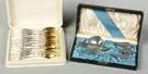 George Schlieber Sterling Silver Egg Spoons & Whiting 3 Pc. Kids Silverware Set