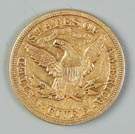 1880 Liberty Five Dollar Gold Coin