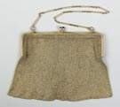 14k Gold Mesh Purse with Sapphire Clasps
