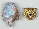 Native American Pin & Tiger Pin