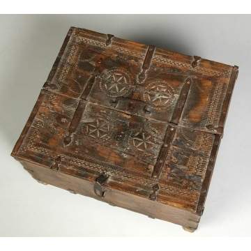 Chip Carved Pilgrim Document Box