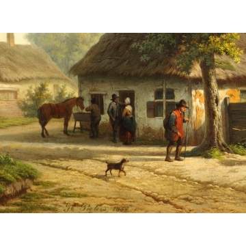 Sgn. Peeters, Cottage Scene 