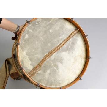 Brass & Wood Civil War Era Military Drum
