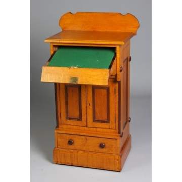 19th Cent. Bird's Eye Maple Writing Stand