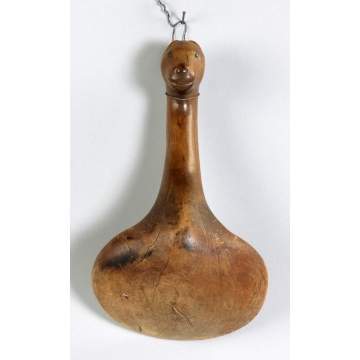 Early 19th Cent. Effigy Ladle w/Carved Bear Handle