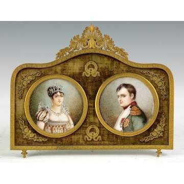 Josephine & Napoleon Miniatures on Ivory