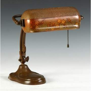 Handel Obverse Painted Adjustable Desk Lamp