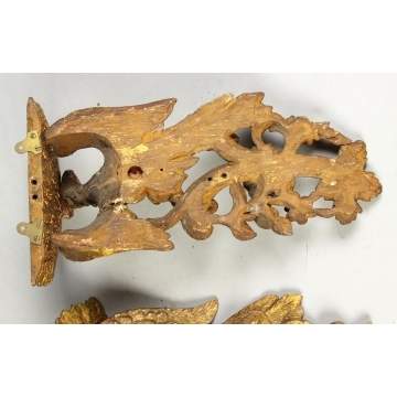 Carved & Gilded Eagle Brackets