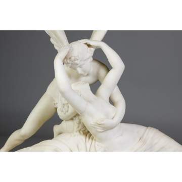 Cupid & Psyche Marble Sculpture