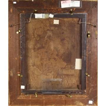 Giuseppe Mazzolini (Italian, 1806-1876) "A Mother and Child at Window"