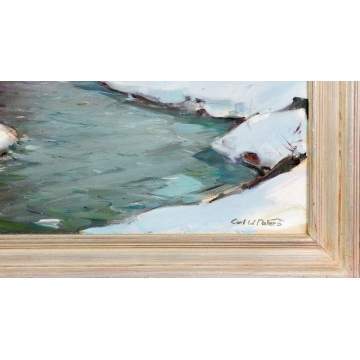 Carl W. Peters (American, 1897-1980) Winter Stream