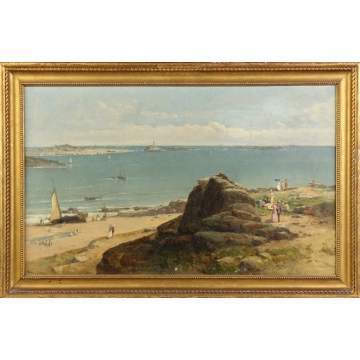 Andrew Melrose (American, 1830-1902) Beach at Newport, RI